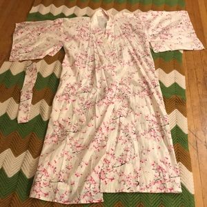 Japanese Cherry blossom kimono with tie
